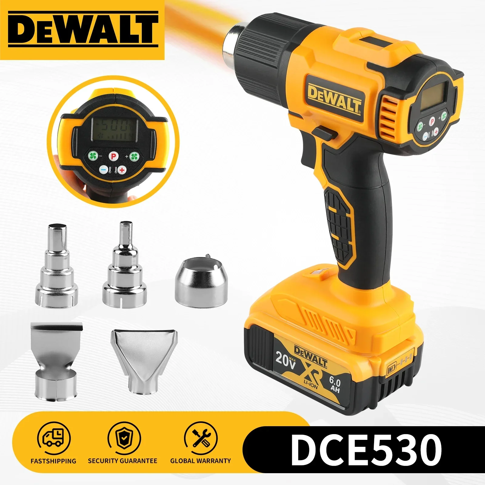Heat Gun Small - DeWALT DCE530 20V Kablosuz Sıcak Hava