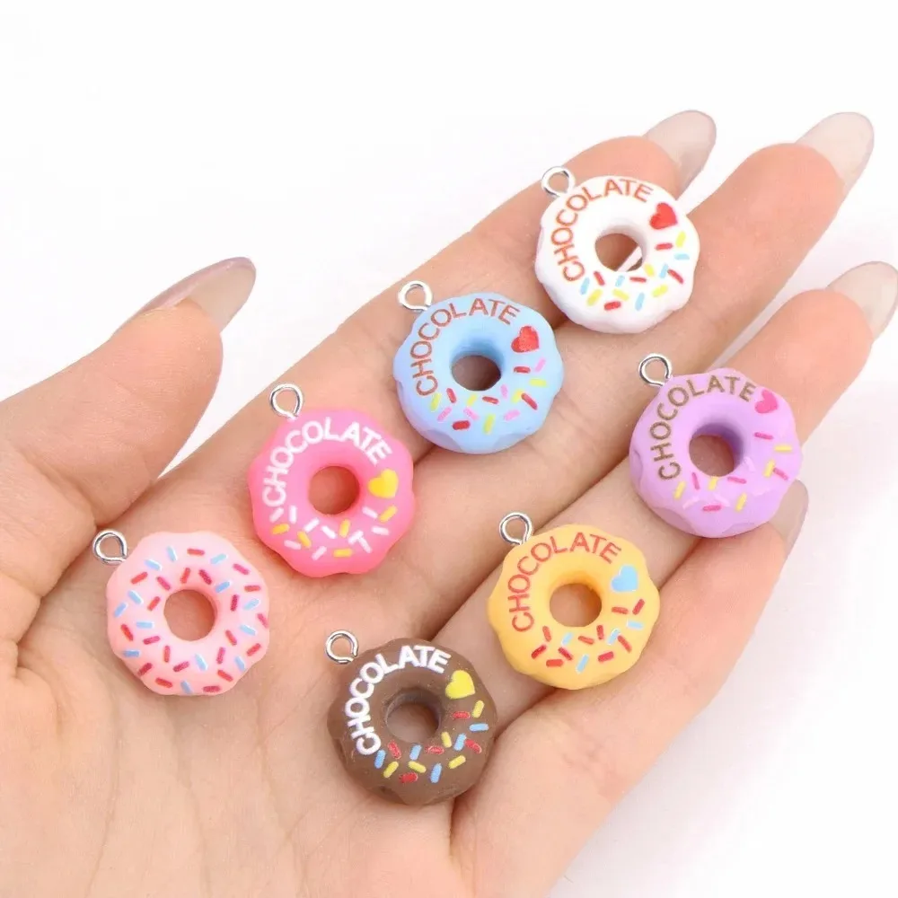 Resin Crafts Diy - 10 Adet Sevimli 3D Ekmek ve