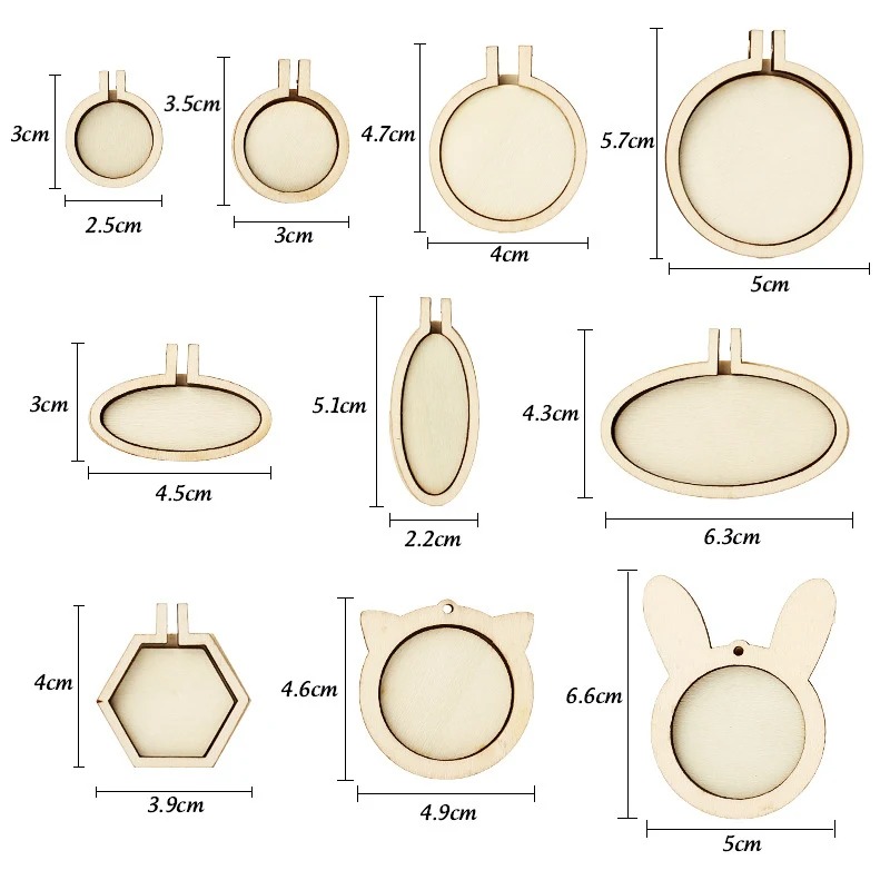 1/3/5 adet ahşap nakış kasnağı - Wood Ring Blank incelemesi ve fiyatı