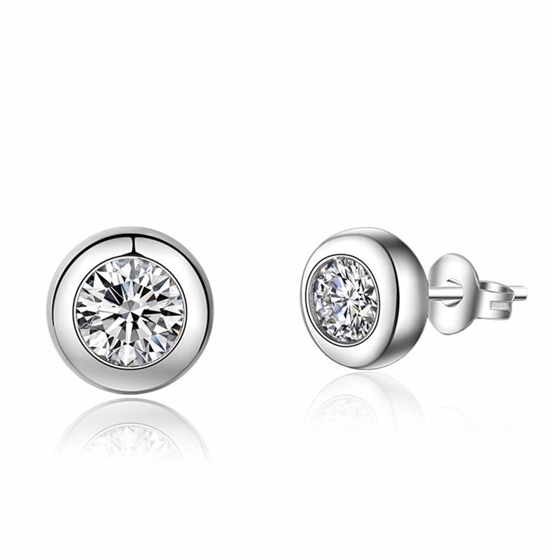 D Renk Moissanite Taşlı Küpe,  - Bezels Set Pendant incelemesi ve fiyatı