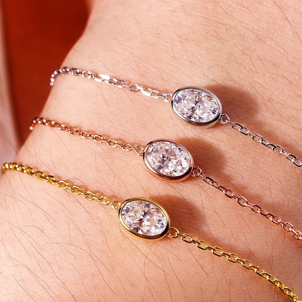 QIBAOKU Çerçeveli Oval 3 Karat - Bezels Set Pendant incelemesi ve fiyatı